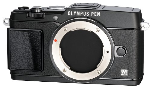 Olympus E-P5 16.1MP Mirrorless Digital Camera with 3-Inch LCD- 15mm body cap lens BCL-1580 set (Black) - International Version (No Warranty)