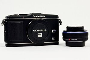 olympus pen e-p3 12.3 mp live mos micro four thirds interchangeable lens digital camera with 17mm lens – black