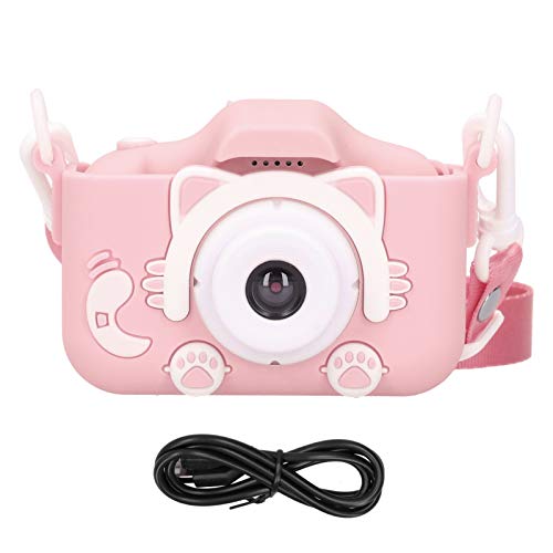 Kids Camera Digital Camera for Children Selfie Camera Portable Children Toy Camera Toddler Camera Gifts Toddler Video Recorder Photography for Child Age 3 4 5 6 7 8 Year Old(Pink)