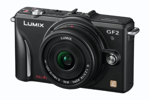 Panasonic DMC-GF2C Compact Hybrid Kit 12 Megapixels 3D Black + 14 mm Lens