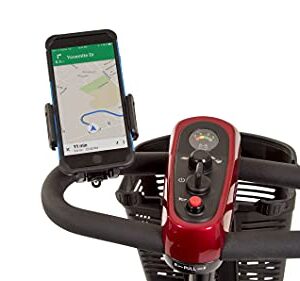 Golden Technologies Nearly Universal Mobility Scooter Cellphone Holder - Mounts on Tiller - Works with Android and Apple Phones