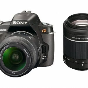 Sony Alpha A230Y 10.2 MP Digital SLR Camera with Super SteadyShot INSIDE Image Stabilization and 18-55mm and 55-200mm Lenses