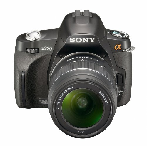 Sony Alpha A230Y 10.2 MP Digital SLR Camera with Super SteadyShot INSIDE Image Stabilization and 18-55mm and 55-200mm Lenses