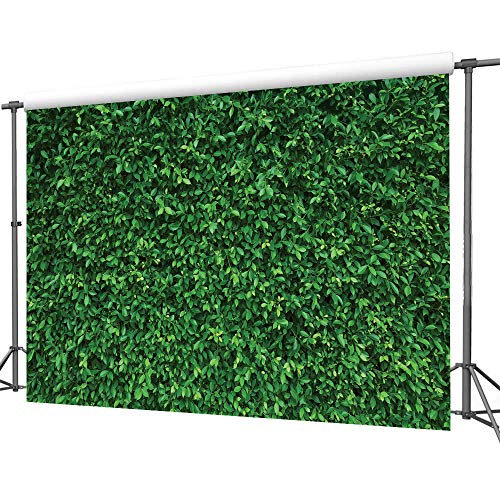 LYWYGG 10x8FT Green Leaves Photography Backdrops Nature Leaf Backdrop Birthday Background for Birthday Party Seamless Photo Booth Backdrop CP-87-1008