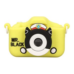 kids camera, cartoon view, kids camera, dual front and rear camera, 2 hd screen, multiple mp3 filters for children 3-10 years old (without 32g memory card with card reader)