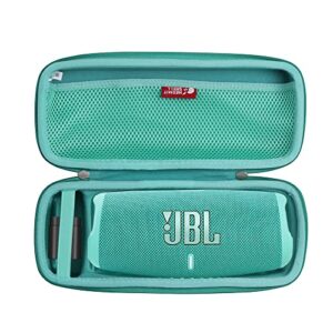 hermitshell travel case for jbl charge 5 / jbl charge 4 portable bluetooth speaker (green)