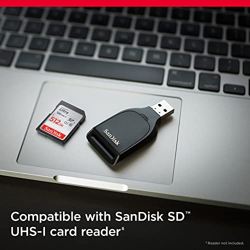 SanDisk 512GB Ultra SDXC UHS-I Memory Card - 120MB/s, C10, U1, Full HD, SD Card - SDSDUN4-512G-GN6IN