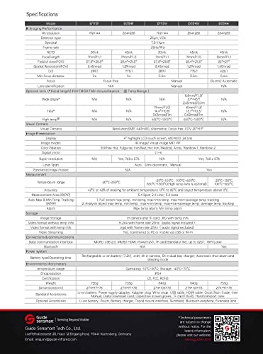 Guide D192M Intelligent Thermal Camera 192x144 IR Resolution -20℃~1500℃ IP54 4-inch high-Brightness Touchscreen