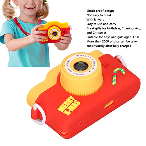 Shanrya Toddler Camera Toy, Kids Digital Camera Rechargeable 20MP for Girls for Boys