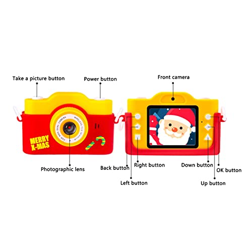 Shanrya Toddler Camera Toy, Kids Digital Camera Rechargeable 20MP for Girls for Boys