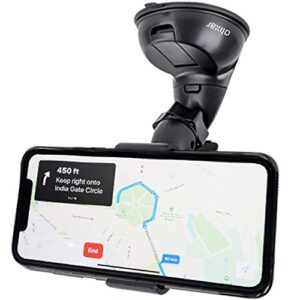 olixar windshield phone mount for car – easy to use & install dock & go – very sturdy even on bumpy roads – universal – black