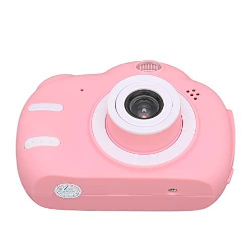 Kids Digital Cameras, 2.4 Inch Multifunction Support Memory Card A2 Childrens Digital Cameras Kids Pink Cartoon Design for Travel