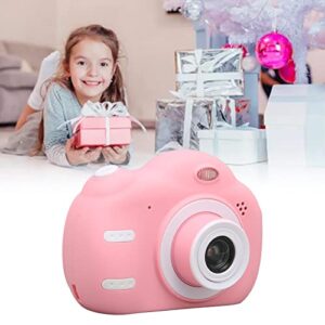 Kids Digital Cameras, 2.4 Inch Multifunction Support Memory Card A2 Childrens Digital Cameras Kids Pink Cartoon Design for Travel