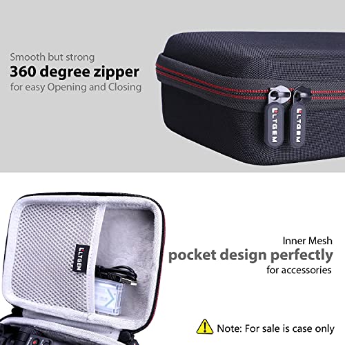 Hard Case for Sony ZV-1 / ZV-1F Vlog Camera by LTGEM. Fits Vlogger Accessory Kit Tripod and Microphone - Travel Protective Carrying Storage Bag