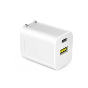usb c wall charger,usb c charger block,fast charger block compatible for samsung galaxy s23 s22 ultra s21 s20+ watch 5 a71 a20 a14 a23,33w dual port for iphone 14 13 12 pro max apple watch series 8