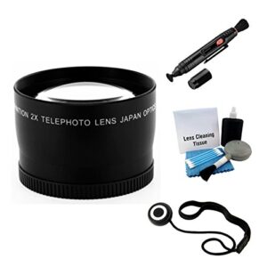 55mm digital pro telephoto lens bundle for the sony alpha a33, a55, a58, a290, a330, a390, a230 digital slrs. includes 2x telephoto high definition lens, lens pen cleaner, cap keeper, ultrapro deluxe cleaning kit