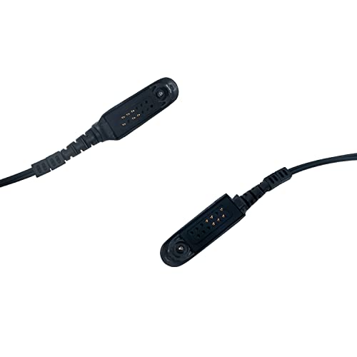 klykon Motorola Ht1250 Earpiece,2 Wire Covert Acoustic Tube Earpiece Headset Mic PTT Surveillance Kit for 6 PIN Motorola 2 Way Radio Walkies Talke HT1250,HT750,HT1550,MTX850,MTX950