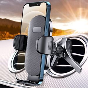 esamcore vent car phone holder, 3-point support car phone mount with extended clamp cradles stable cell phone holder for car truck vehicle air vent on dashboard for iphone samsung galaxy note