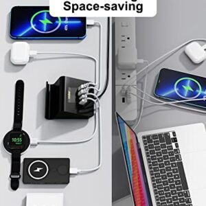 USB C Charger 45W Charging Station, PD 20W USB C Charging Hub Wall Charger for Multiple Device for iPhone 14/13/12, Galaxy,iPad and More