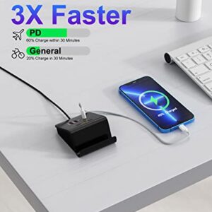 USB C Charger 45W Charging Station, PD 20W USB C Charging Hub Wall Charger for Multiple Device for iPhone 14/13/12, Galaxy,iPad and More