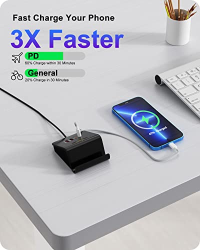 USB C Charger 45W Charging Station, PD 20W USB C Charging Hub Wall Charger for Multiple Device for iPhone 14/13/12, Galaxy,iPad and More