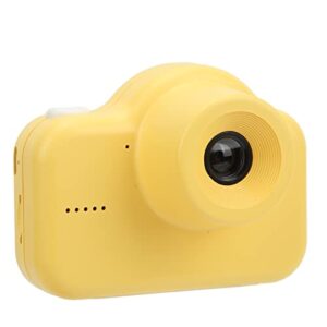 shanrya mini video recorder toy, high definition 2inch ips screen 720p digital children camera portable 20mp dual camera anti fall for gift(yellow duck)
