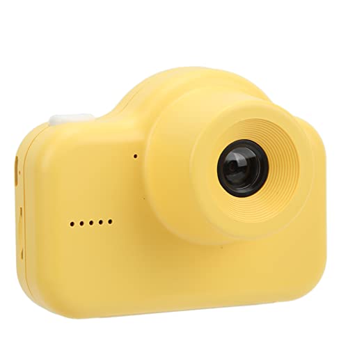 Shanrya Mini Video Recorder Toy, High Definition 2inch IPS Screen 720P Digital Children Camera Portable 20MP Dual Camera Anti Fall for Gift(Yellow Duck)