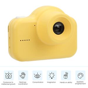 Shanrya Mini Video Recorder Toy, High Definition 2inch IPS Screen 720P Digital Children Camera Portable 20MP Dual Camera Anti Fall for Gift(Yellow Duck)