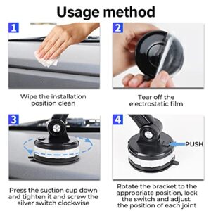 Super Adsorption Phone Holder, Phone Mount for Car Center Console, Hands-Free Universal On-Board Suck Support Clamp Bracket for Car Dashboard Windshield Mount