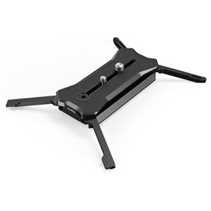 smallrig quick release plate for manfrotto-type, max. load 44.1lb (20kg), foldable quadruped support for camera lenses within 7.87inch (20cm), anti-twist and non-slip design – 3912