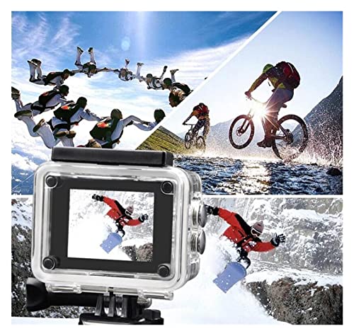 KOVOSCJ Sports Action Camera Sports Camera Mini DV Outdoor Waterproof Video Camera 2.0 Inch Sports Camera for Vlog Recording (Color : Silver Grey, Size : Medium)