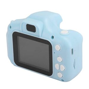 kids camera, 2.0inch lcd screen 1080p mini cartoon children camera video camera portable toy, christmas birthday gifts for girls age 3-9 (blue-primary edition)