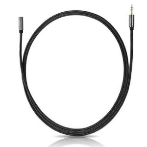 Zeskit Premium 3.5mm Jack Male to Female AUX Audio Extension Cable, TRRS 4 Poles for Headphones with Mic, Speakers - 6ft