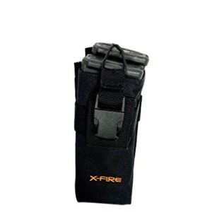 X-FIRE® Tall Washable Nylon MOLLE Pouch or Duty Belt Portable Radio Holder