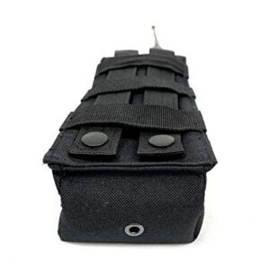 X-FIRE® Tall Washable Nylon MOLLE Pouch or Duty Belt Portable Radio Holder