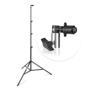 emart photography green screen background reflector light stand, 8.5ft portable light reflector holder clamp for reflector diffuser, disc reflectors, pop up backdrop, photo and video studio