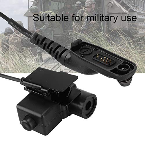 U94 Headset PTT Tactical Headphones U94 Cable APX, Z-TAC Tactical Headphone Military Radio Headset with Mic, Metal Clip Headset Adapter Outdoor Headphones for Motorola APX/DP/DGP/XiR/XPR Series