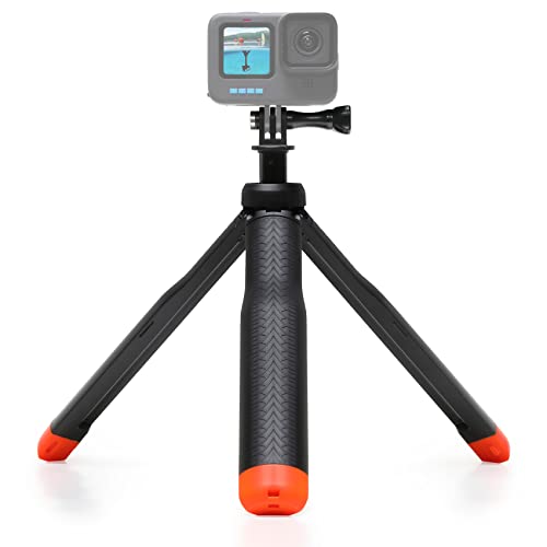 SOONSUN 4-in-1 Floating Selfie Stick for GoPro Hero 11, 10, 9, 8, 7, 6, 5, 4, 3, Max, Fusion, Session, DJI OSMO, AKASO, Insta360 - Use as Floating Handle, Extendable Monopod, Hand Grip, Tripod Stand