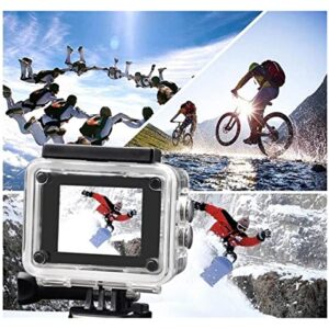 KOVOSCJ Sports Action Camera Sports Camera Mini DV Outdoor Waterproof Video Camera 2.0 Inch Sports Camera for Vlog Recording (Color : Pink, Size : Medium)