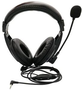 overhead headsets headphones with vox-ptt boom mic compatible with motorola mh230r mt350r mt352r ms355r mr355r t200 t260 t460 t600 talkabout 2 two way radio walkie talkie 1-pin