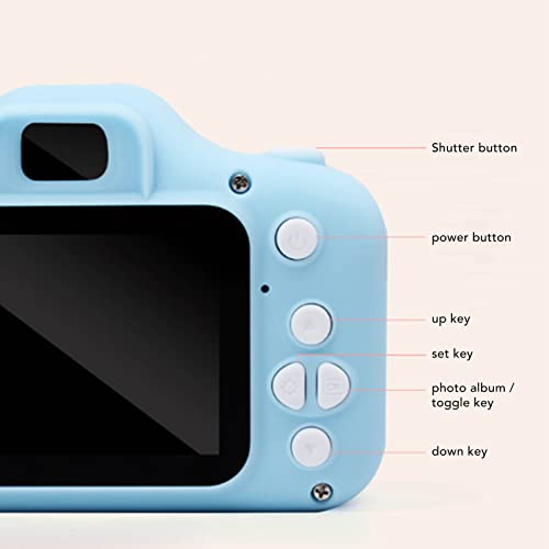 Hztyyier Kids Camera, 2.0in IPS Screen Kids Selfie Camera, Digital Video Cameras for Christmas Birthday Gifts