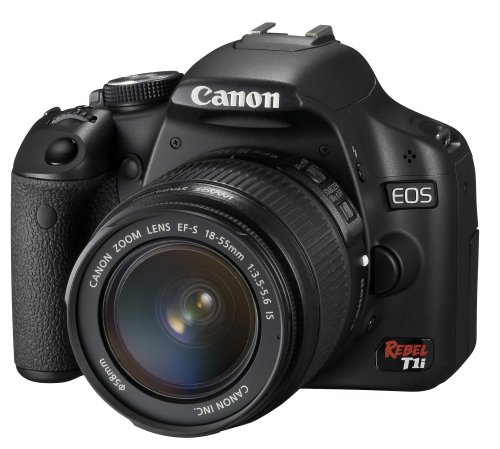 Canon EOS Rebel T1i 15.1 MP CMOS Digital SLR Camera with 3-Inch LCD and EF-S 18-55mm f/3.5-5.6 IS Lens