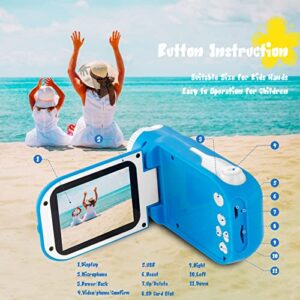 Camera for Kids 3-10 Years,Kids Digital Camera Christmas Birthday Gifts for Boys and Girls,2.4 Inch 1080p Dual Lens Children Video Camera Toys (32G)