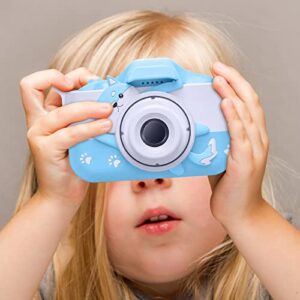 lebonyard dog pattern hd camera for children’s photography and video recording, front and rear dual 4000w pixe-l hd camera, mini children’s gift
