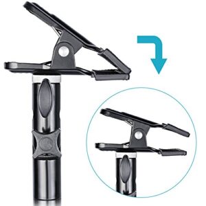 Neewer 3 Pieces Photo Studio Heavy Duty Metal Clamp Holder with 5/8-inch Tripod Light Stand Attachment for Reflector