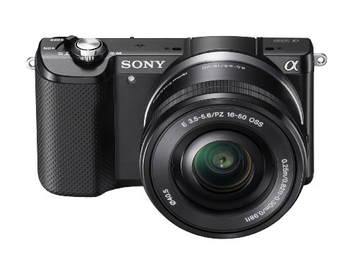 Sony Alpha a5000 Mirrorless Digital Camera with 16-50mm OSS Lens (Black)