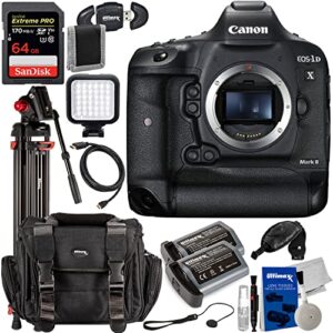 canon eos-1d x mark iii dslr camera (body only) + sandisk extreme pro 64gb sdxc, professional 72” video tripod, 2x extended life batteries, water resistant gadget bag & much more (24pc bundle)