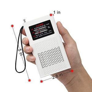 NOAA Weather Radio Portable AM FM Transistor auto Alert Battery Operated by1500MAH Battery with Strong Flashlight Emergency SOS Alarm Ultra-Long Antenna Best Reception