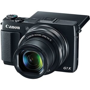 Canon PowerShot G1 X Mark II Digital Camera (9167B001) + 2 x 64GB Card + 3 x NB13L Battery + Charger + Card Reader + LED Light + Corel Photo Software + HDMI Cable + Case + Tripod + More (Renewed)