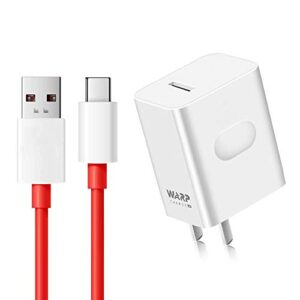wnieyo oneplus 8 8pro charger ，warp charger, oneplus 7t 7 pro charger [5v 6a] + fast charging cable for oneplus 7 pro / 7 / 6t / 6 / 5t / 5